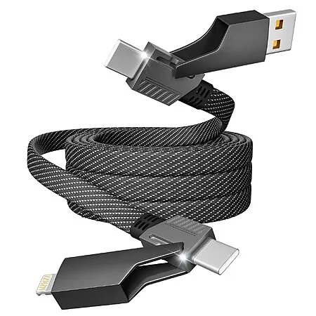 4-Ft 4-in-1 65W Charging Cable for $5.99!