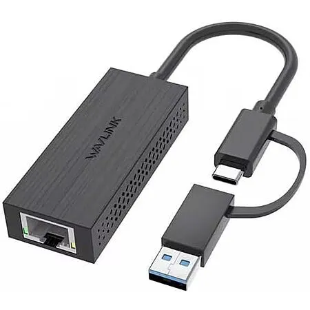 $12 WAVLINK USB C + USB A to 2.5G Ethernet Adapter