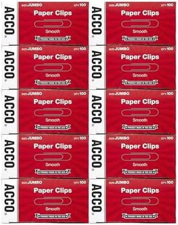 $7.98 for ACCO Jumbo Paper Clips