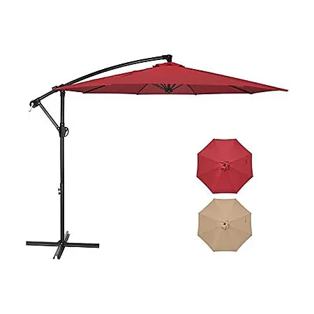 Simple Deluxe 10ft Offset Umbrella for $39.99!