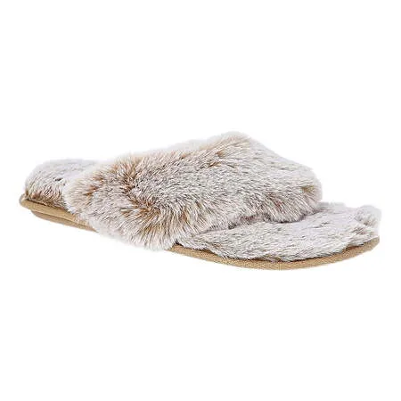 Joyspun Women's Faux Fur Slippers for $2.33