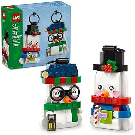 $9.88 for 168-Pc LEGO Seasonal Snowman Ornaments