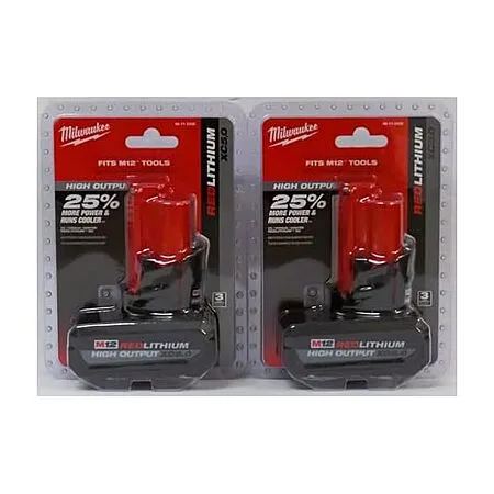$107.99 for 2-Pack Milwaukee M12 Batteries!