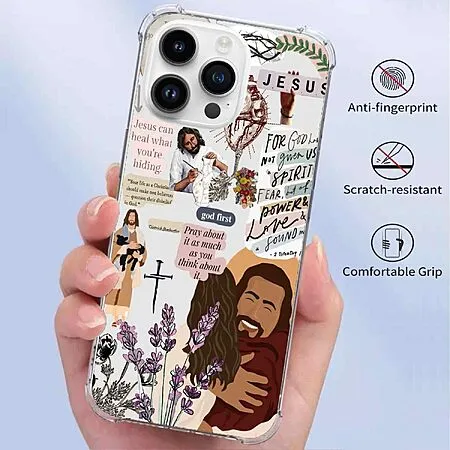 IATMOMF Jesus and Faith Medley Case for iPhone 16 Pro for $16