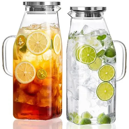 2-Pack 68-Oz Glass Pitchers for $13.99!
