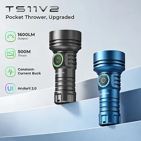 Wurkkos TS11 V2 Rechargeable Flashlight for $33.24