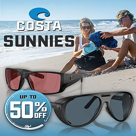 50% Off Costa Polarized Sunglasses!