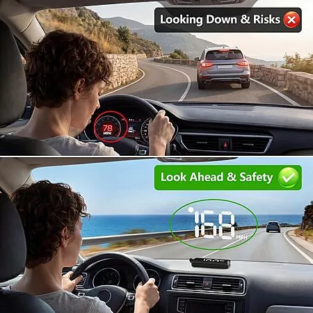 Amazon offers the in-car GPS HUD for $7.99