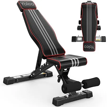 Wider Seat Adjustable Weight Bench for $59.39