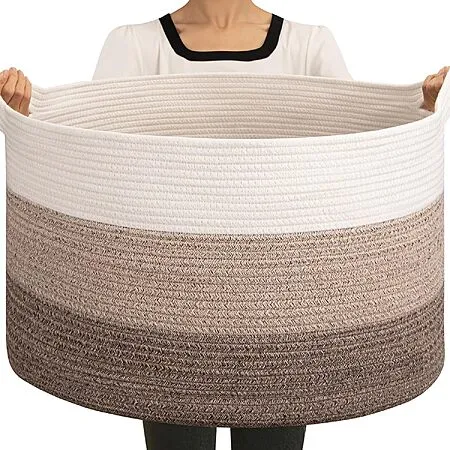 90L Cotton Rope Storage Basket for $14.99