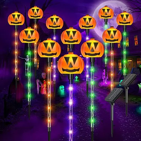 35% Off Ahaorigin Solar Halloween Pumpkin Lights!