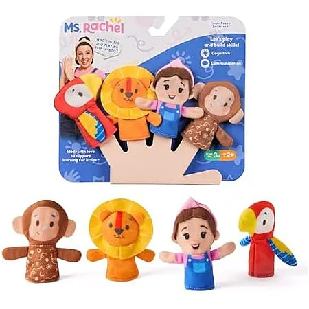 $1.49 for Ms. Rachel Zoo Friends Finger Puppets!