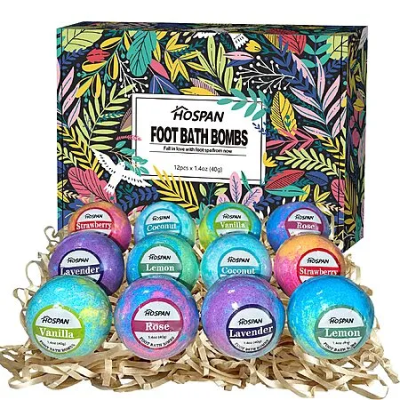 12-pack Essential Oil Foot Bath Bombs for $5
