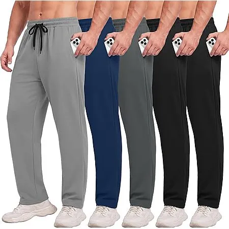 5-Pack BOOJO Men's Athletic Sweatpants for $35.99!
