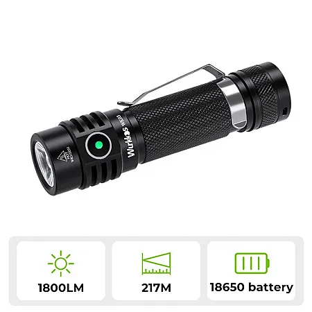 Wurkkos WK03 Rechargeable Flashlight for $10.44