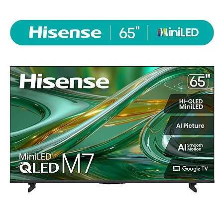 Hisense 65" M7 Mini-LED QLED TV for $399.99