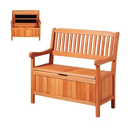 $82.45 for VEVOR 2-Person Wooden Outdoor Storage Bench