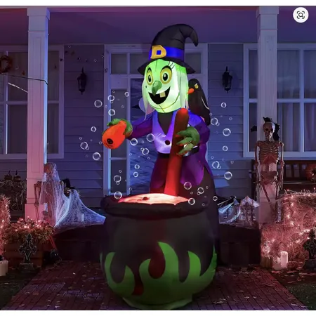 Joyfy 6 FT Witch Halloween Inflatable for $41.77