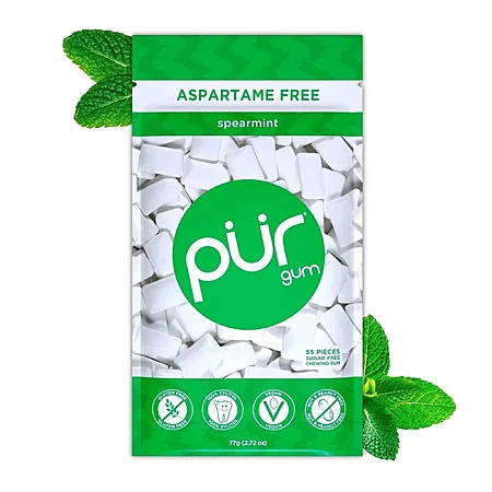 55-Count PUR Spearmint Chewing Gum for $1