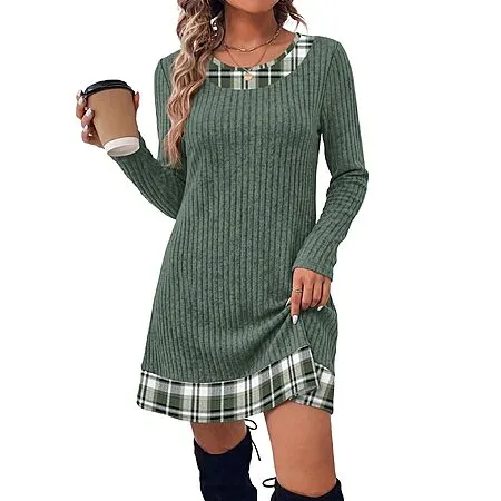 Trendy Fall Dress for Women at $12.99