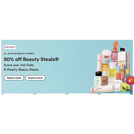 50% Off Beauty Steals Today