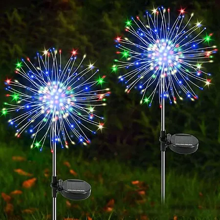 Half Off 2-Pack Solar Firework Garden Lights!