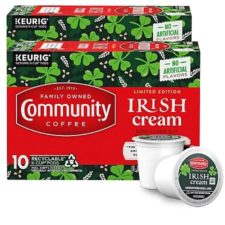 2-Pack Irish Cream Medium Roast K-Cups for $11.36
