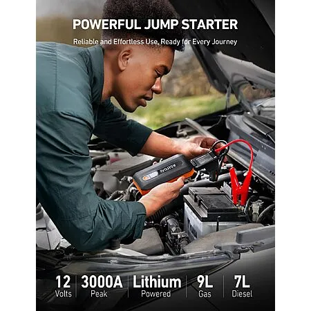 AstroAI B8 3000A Car Jump Starter for $24.99