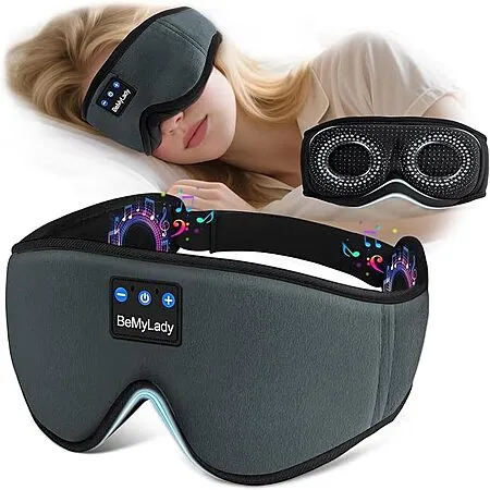 Sleep Mask with Built-In Headphones for $9.95