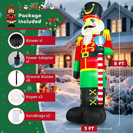 Yexmas 8FT Nutcracker Inflatable for $34.99