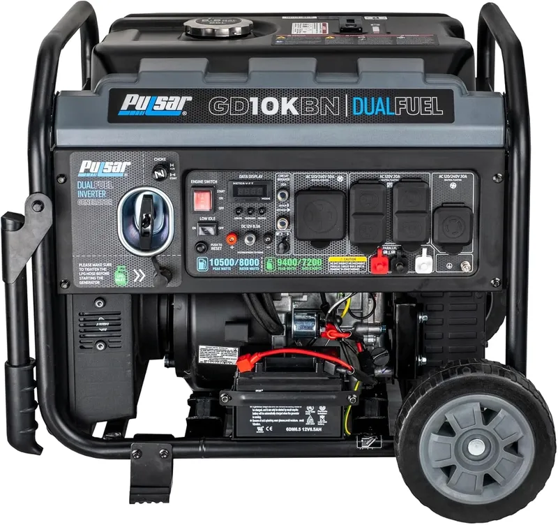 10500W Pulsar Dual Fuel Generator for $799