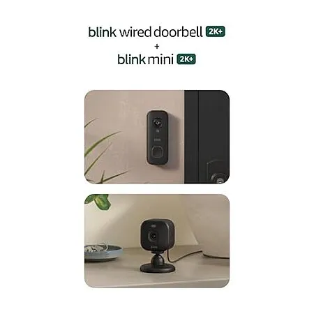 $31.99 for Blink Wired Doorbell 2K+ and Mini 2K+