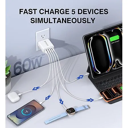 2-Pack USB C Fast Charger Blocks for $8.99