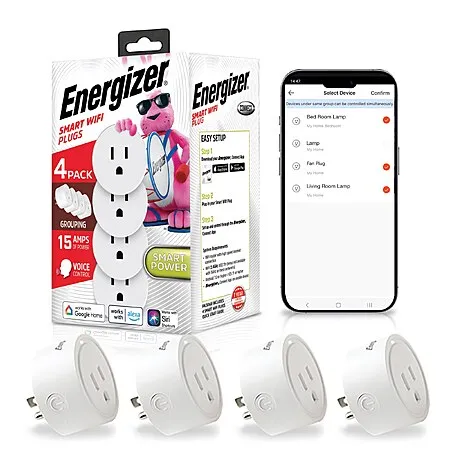 Energizer IoT Smart Plug 4-Pack for $14.98