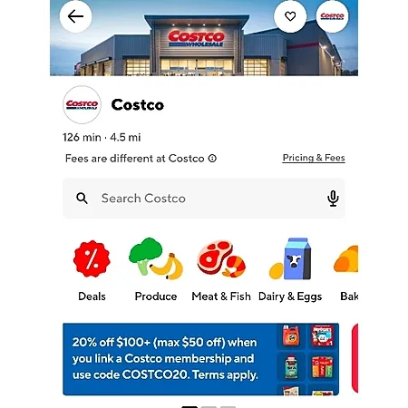Potential 36% Off at Costco via DoorDash!