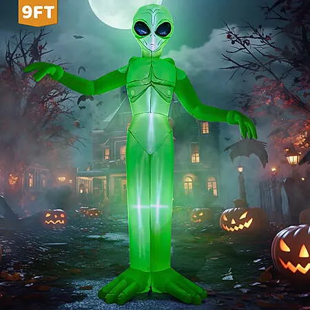 $31.80 Joyfy 9FT Halloween Inflatable Alien