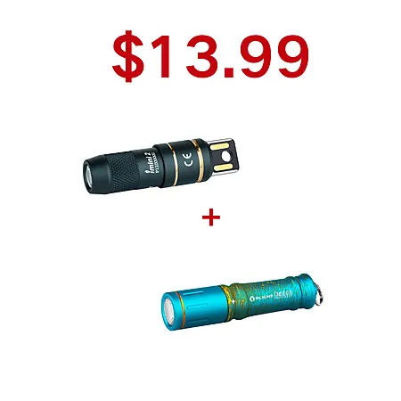 Olight Imini 2 + i3E Keychain Flashlight for $14