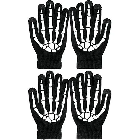 Skeleton Halloween Gloves for $4.50!