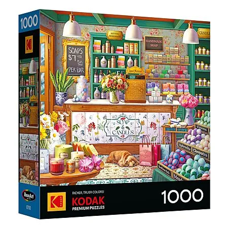 1000-Pc RoseArt Kodak Premium Soap & Candle Shop Jigsaw Puzzle for $9