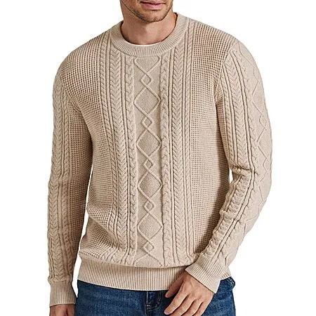 COOFANDY Mens Cable Knit Sweater for $14.99