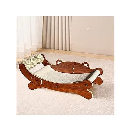 23.3" Caramel Cat Scratcher Bed for $15.99!