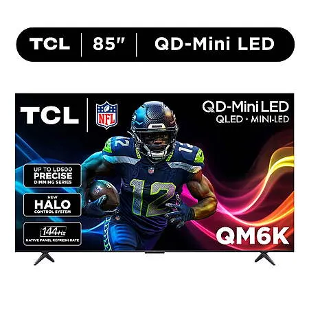 TCL 85" Series QLED 4K UHD TV for $898