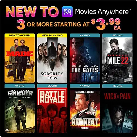 Lionsgate Movies from $3.99 each!