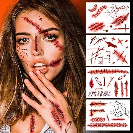 Huge Discount on Halloween Zombie Tattoo Kit!
