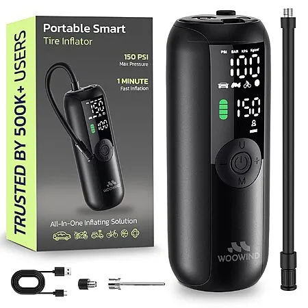 Prime Members can get the Woowind Tire Inflator for $14.99!