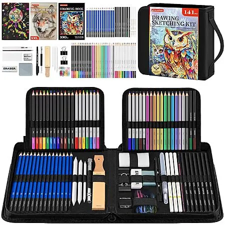141-Piece Art Supplies Kit for $21