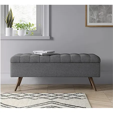 48" Threshold Arthur Tufted Storage Bench for $108