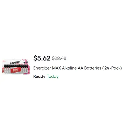 75% Off Energizer Batteries!