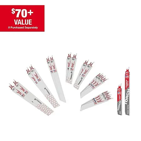 Milwaukee SAWZALL Metal Cutting Blades for $25