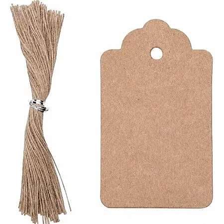 100 Pink Kraft Hang Tags for $0.23